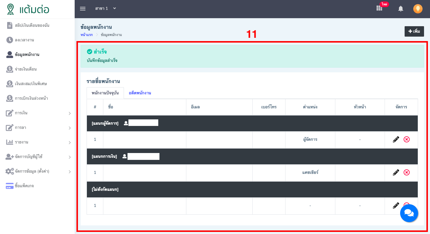 ข้อมูลพนักงาน-บุคลากร
